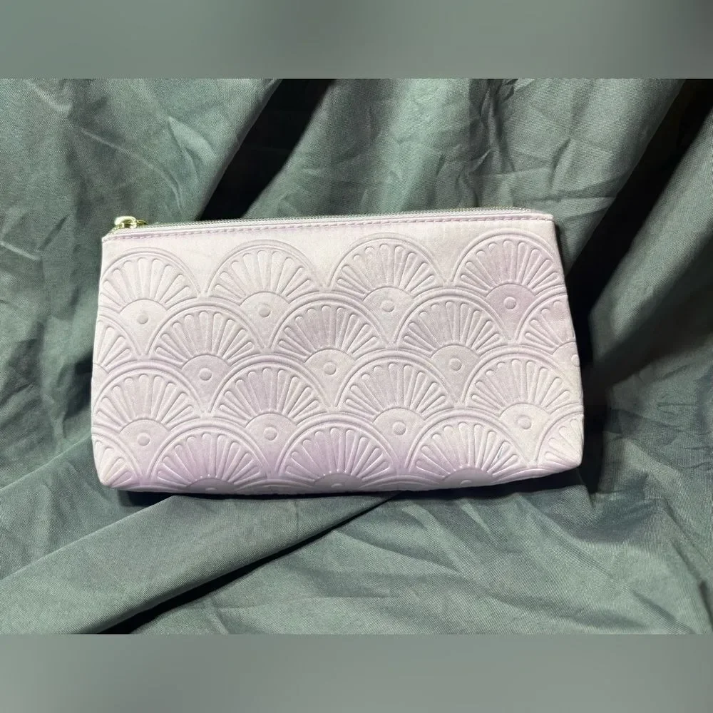 Estee Lauder Light Pink Floral Magnolia Make Up Bag See Pics for Measurements